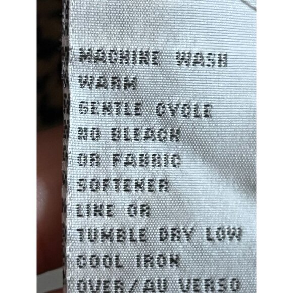 Liz Claiborne Houndstooth Top 22 Tan Classic Old Money Chic Resort Retro Neutral - Picture 10 of 11